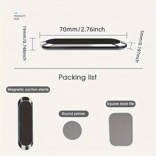 Hot Magnetic Mini Slotted Strip Paste Dashboard Mobile Bracket Strong Magnetic Car Phone Holder