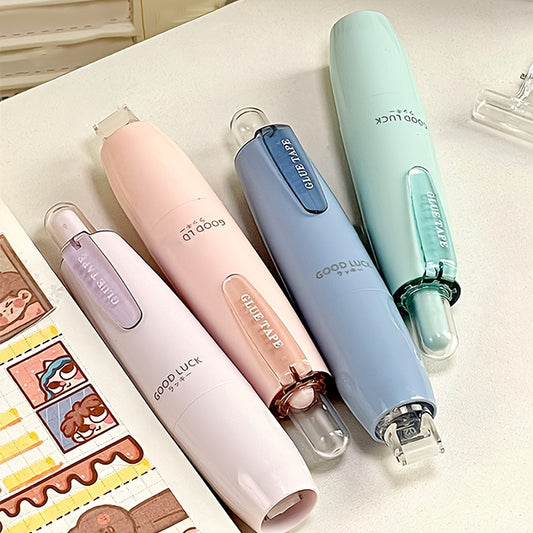 1pc Double-Sided Adhesive Tape, Scrapbook, Collage Album, School Stationery Supplies, Roller Tape, Art Tape, 360 Degree Rotating Double-Sided Tape