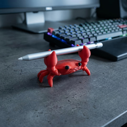 Cute Crab Pen Holder Creative Desk Organizer And Fun Desktop Decor for Home And Office