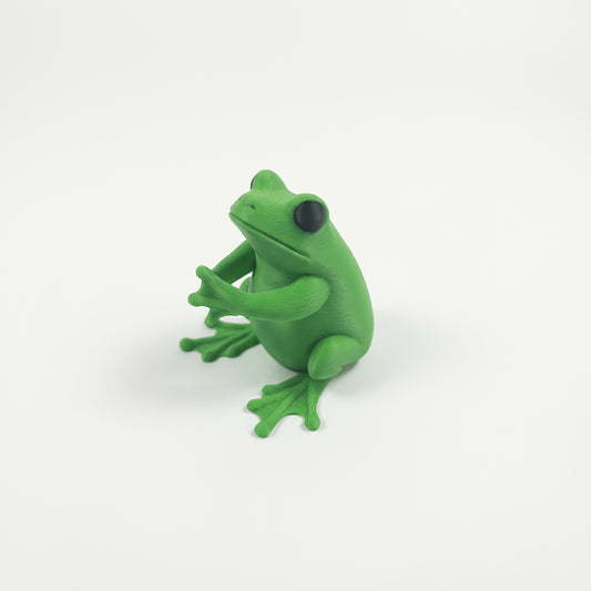 Adorable Green Frog Pen Holder - 3D Designed Charming Frog Office Decoration, Playful Stationery Organizer for Gamers, Authors & Frog Lovers