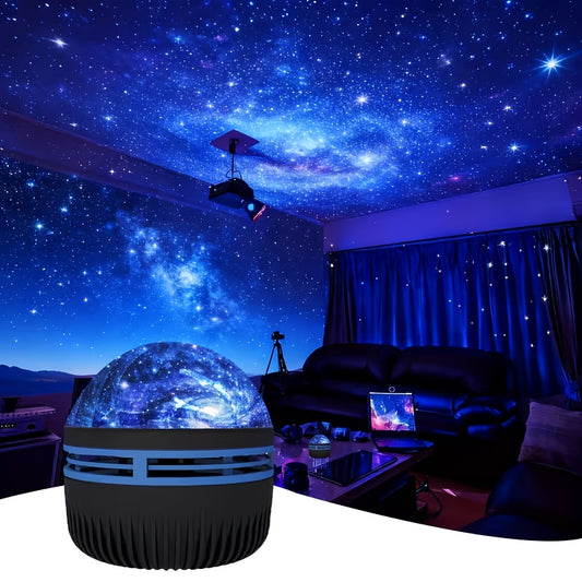 An Aurora Projection Lamp, USB-powered, with Remote Control Adjustment, Multi-color Changing, Dreamy Aurora Effect, Perfect for Cozy Bedrooms and Living Room Decor, Night Light, and an Excellent Gift Choice