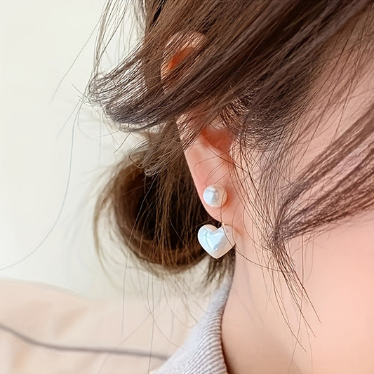 Easy Elegant Small Heart Cute Pendant Earrings