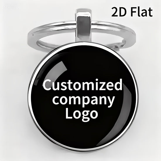 [Customized] 1-20pcs Customized Time Gem Glass Keychain, Can Customize LOGO, Family, Pet Photos, Etc. Suitable for Festival Celebrations, Parties, Company Event Gifts, Bulk Customization