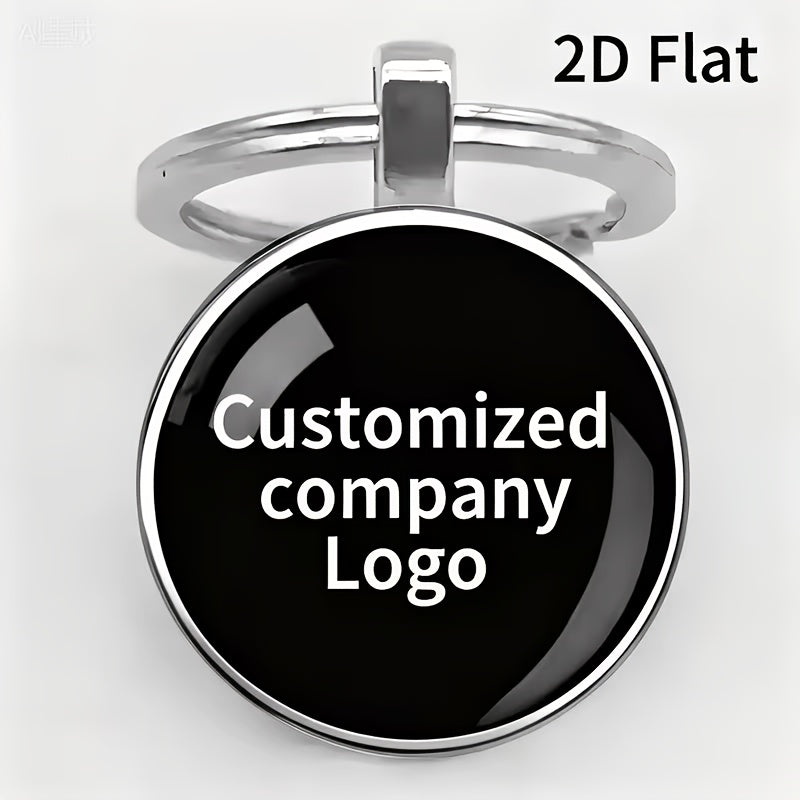 [Customized] 1-20pcs Customized Time Gem Glass Keychain, Can Customize LOGO, Family, Pet Photos, Etc. Suitable for Festival Celebrations, Parties, Company Event Gifts, Bulk Customization