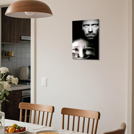 [2D Flat] 1pc of House MD Film Poster Canvas Wall Decoration - Featuring Hugh Laurie in The Role of Dr. House, This Frameless Decor Showcases a Striking Close-Up. The Poster Measures 30.48X45.72 cm, Making It an Ideal Gift for Fans of House M.D. for T