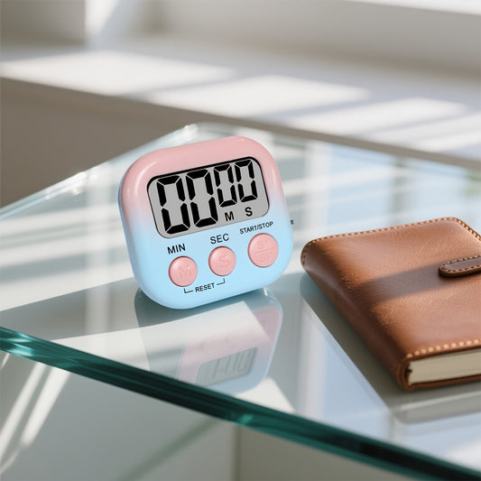 Multi-Scene Universal Gradient Color Stopwatch Timer Office Study Homework Reminder Kitchen Cooking Timer Visual Time Manager Battery Not Included