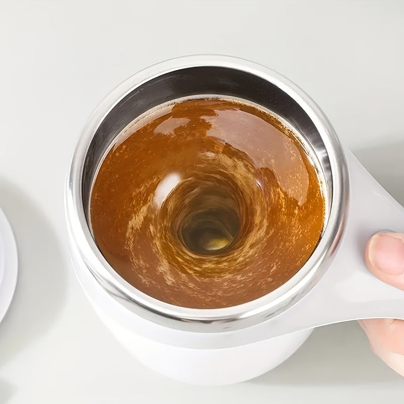 Automatic Mixer Cup Multi-Functional Electric Coffee Cup Lazy Man Rotating Magnetic Stainless Steel Cup of Milk Cup Mark Cup