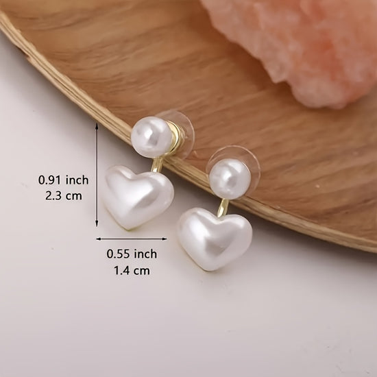 Easy Elegant Small Heart Cute Pendant Earrings