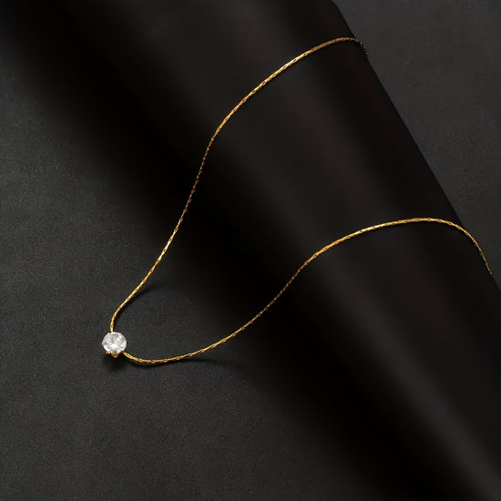 1pc Fashionable Sexy Synthetic Zirconia Pendant Necklace Gift for Girlfriend