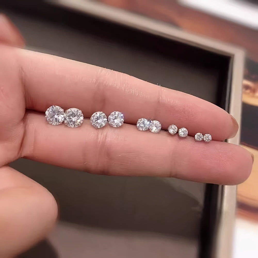 Material Minimalist Exquisite Zirconia Earrings for Women, a Touch of Luxury with a Unique Style, Versatile And Elegant, Perfect for a Cool And Understated Look