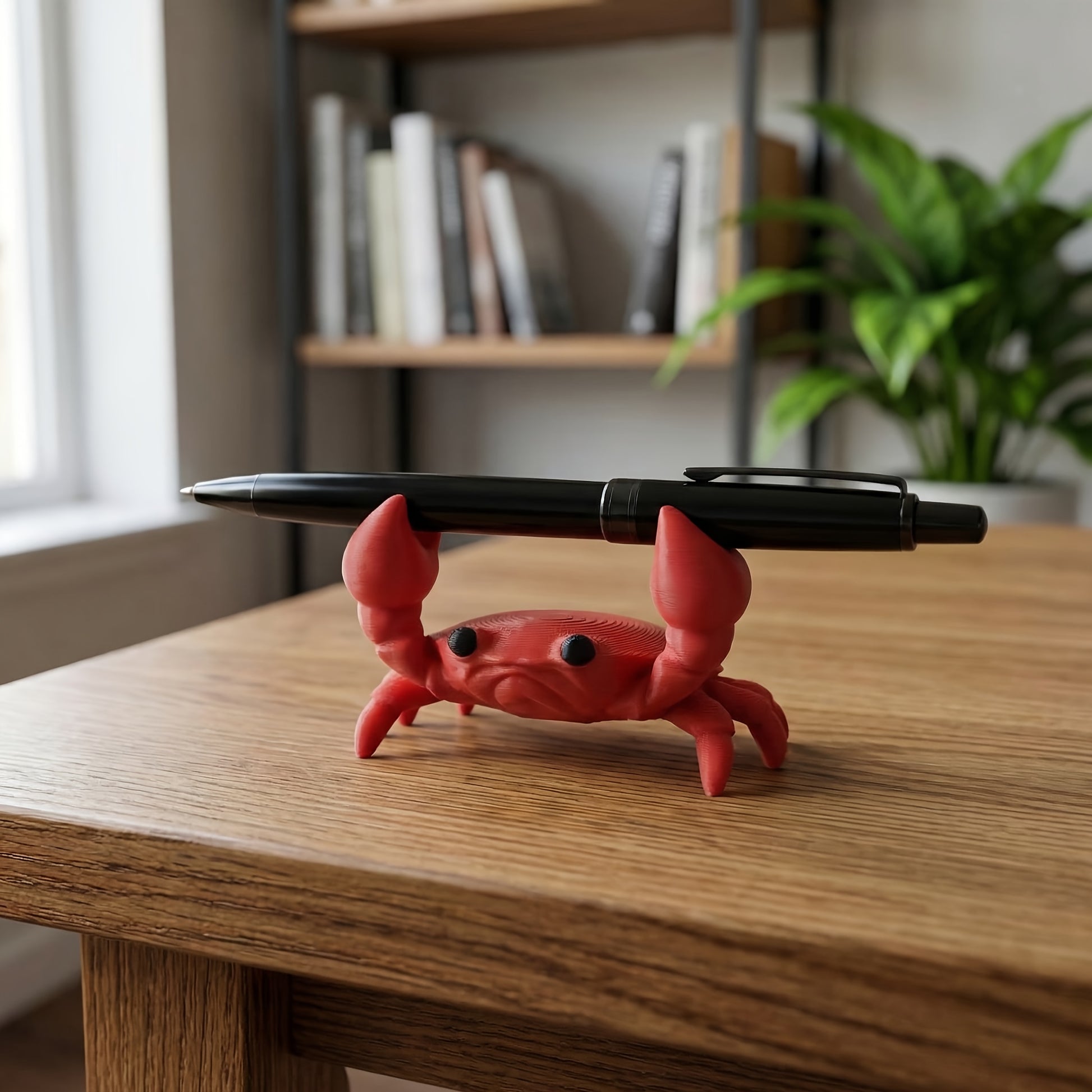Cute Crab Pen Holder Creative Desk Organizer And Fun Desktop Decor for Home And Office