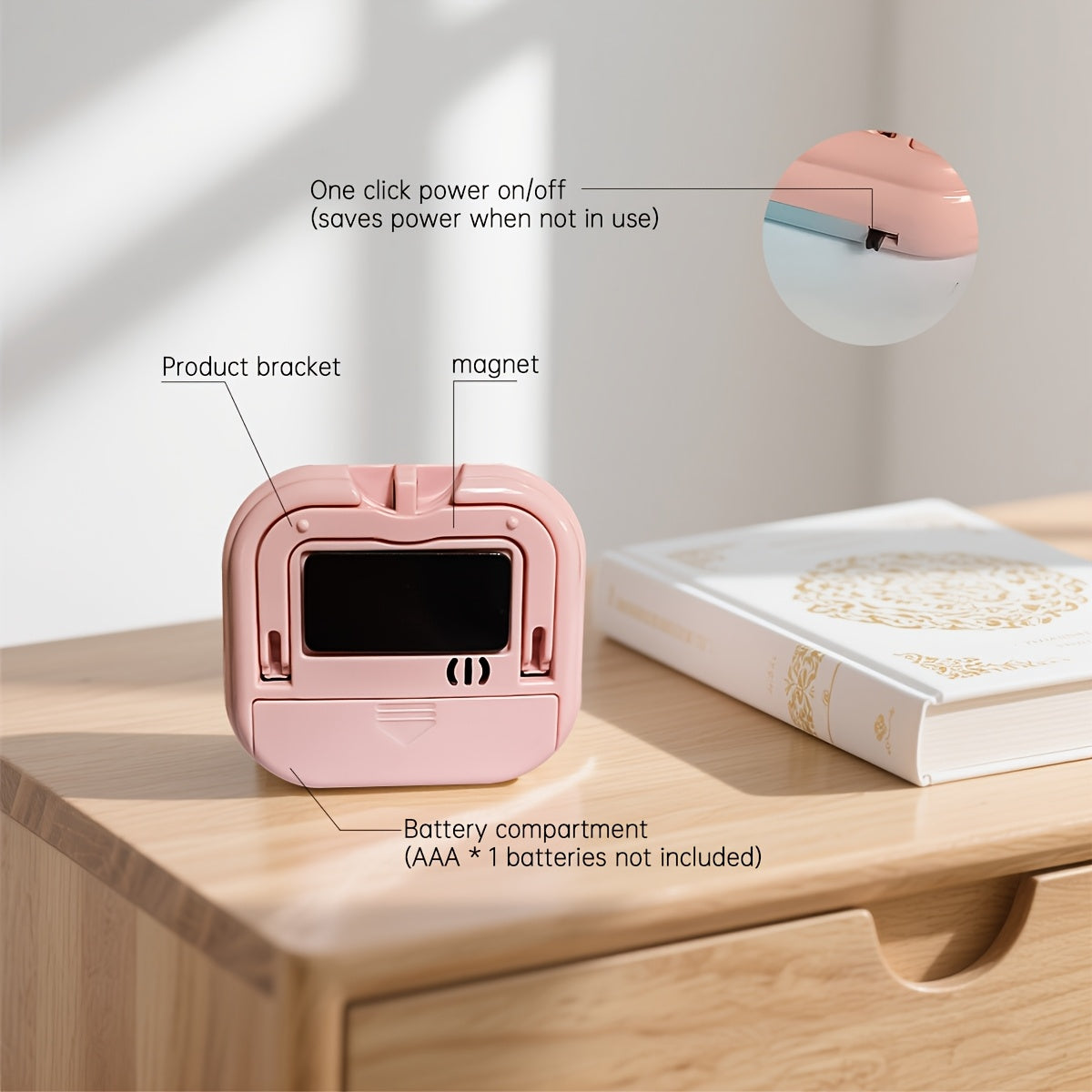 Multi-Scene Universal Gradient Color Stopwatch Timer Office Study Homework Reminder Kitchen Cooking Timer Visual Time Manager Battery Not Included