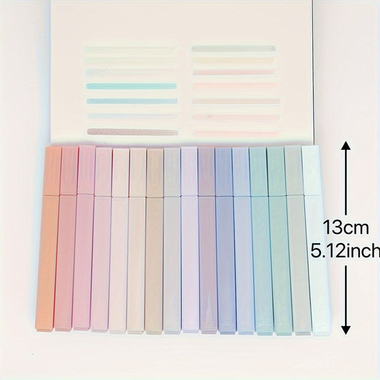 12pcs Pastel Highlighter Markers - Chisel Tip, No Bleed & Smear, Perfect for Journaling, School & Office Supplies - Ideal Easter Gift, for Return School