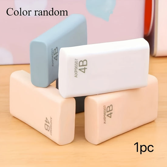 1pc Random Color Eraser 4B Eraser Sketch with Few Shavings Rubber Pen Eraser Special Ultra Clean And Scratch Free Eraser for Art Students Painting Pencils Eraser