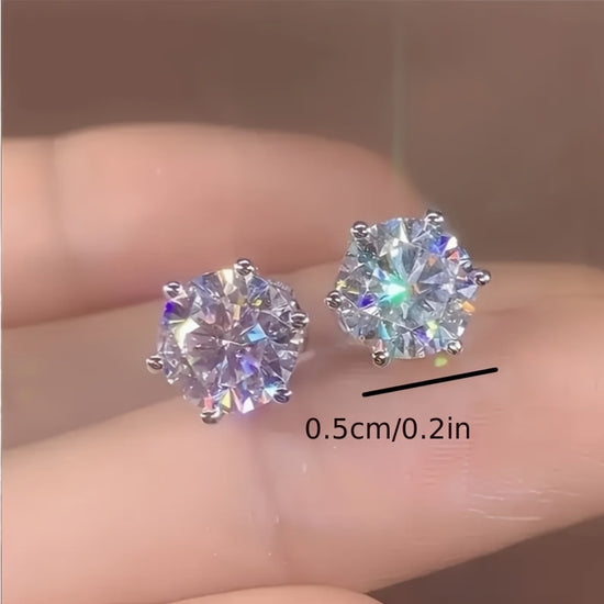 2025 Trendy Stud Earrings for Women - Hypoallergenic Silvery Elegant Jewelry, Versatile Gift