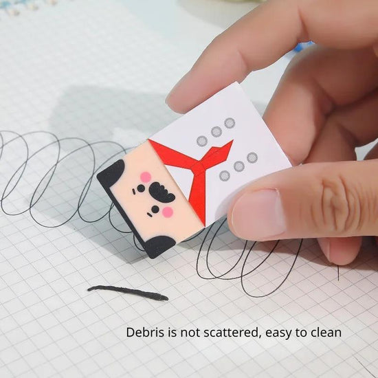 Creative Fun Professional Male Bald Brick Eraser - Cute Cartoon Worker Men Hair Thinning Eraser for Kawaii School Supplies & Adorable Stationery Lovers