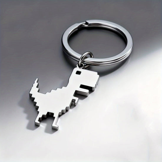 1pc 2pcs Personalized Pixel Dinosaur Keychain Valentine'S Day Couple Keychain Exquisite Pattern Keychain European And American Element Design Men And Women Family Keychain Suitable for Family Work Business Party Gathering