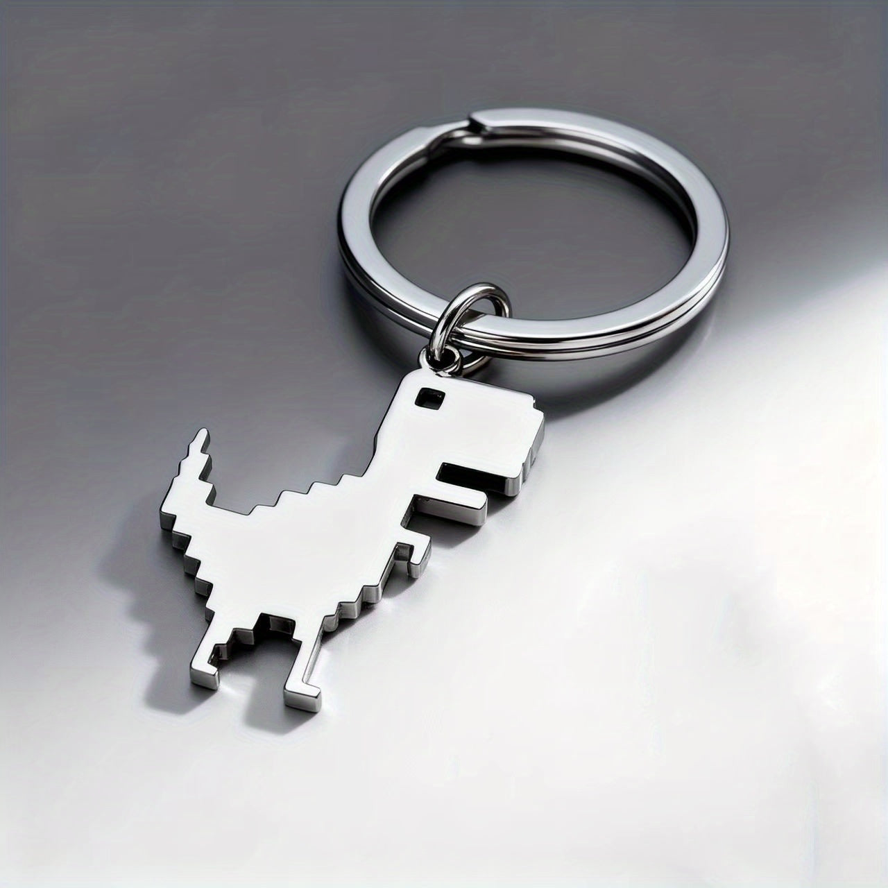 1pc 2pcs Personalized Pixel Dinosaur Keychain Valentine'S Day Couple Keychain Exquisite Pattern Keychain European And American Element Design Men And Women Family Keychain Suitable for Family Work Business Party Gathering