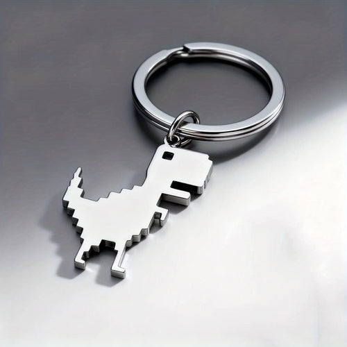 1pc 2pcs Personalized Pixel Dinosaur Keychain Valentine'S Day Couple Keychain Exquisite Pattern Keychain European And American Element Design Men And Women Family Keychain Suitable for Family Work Business Party Gathering