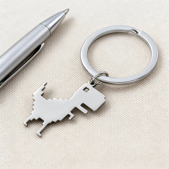 1pc 2pcs Personalized Pixel Dinosaur Keychain Valentine'S Day Couple Keychain Exquisite Pattern Keychain European And American Element Design Men And Women Family Keychain Suitable for Family Work Business Party Gathering