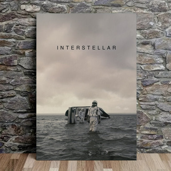 2D Flat, 1pc Frameless Interstellar Minimalist Space-Themed Wall Art Poster - 30.48x45.72 cm Modern Sci-Fi Canvas  Suitable for Bedroom, Living Room, Office - Cosmic Decor, Durable Artwork, 2D Flat