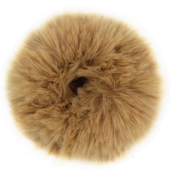 1pc Elegant Fluffy Faux Fur Hair Tie - Soft Plush Elastic Hair Band in Pink, Cream, White, Black, and Light Blue for Women, Cute Hair Accessorie