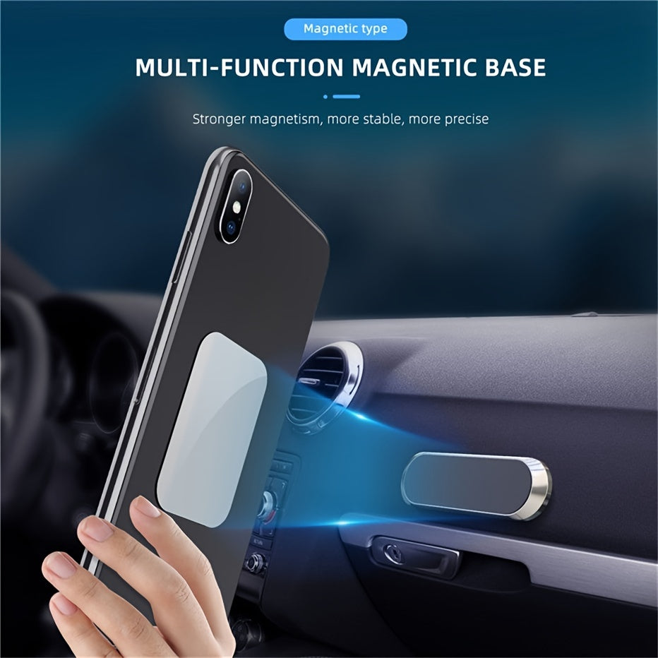 Hot Magnetic Mini Slotted Strip Paste Dashboard Mobile Bracket Strong Magnetic Car Phone Holder