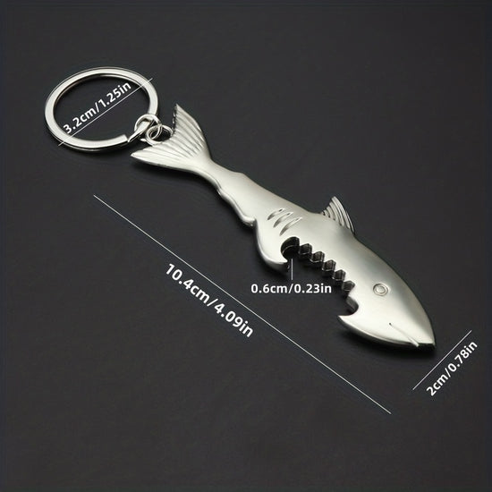 ized Design Shark Bottle Opener Creative Ecological Sea Animal Presents Practical Gift Car Key Ring Pendant