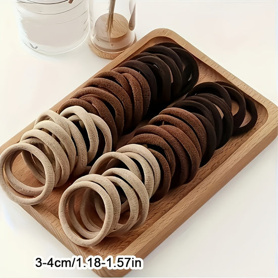 8/16pcs Mixed Color Simple Style Hair Ties, Non-Slip Elastic Headbands, Durable Clothing Hair Clips, Suitable for Daily Use