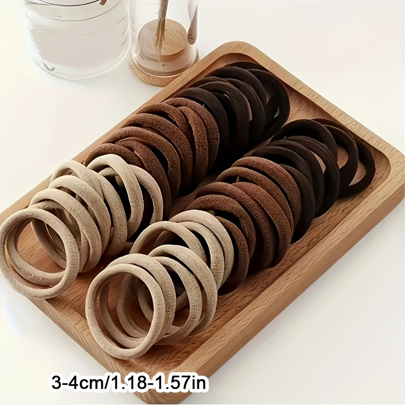 8/16pcs Mixed Color Simple Style Hair Ties, Non-Slip Elastic Headbands, Durable Clothing Hair Clips, Suitable for Daily Use