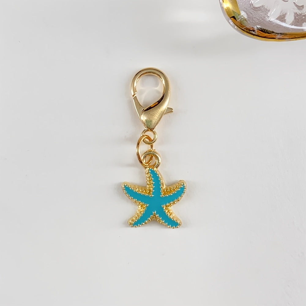 Versatile Seahorse, Mermaid Tail, and Starfish Keychain Charms; Vacation-Style Cactus and Pineapple Keychain Accessories; Shoe and Bag Charms; Maple Leaf and Flower Keychains; Apparel Decorative Accessories
