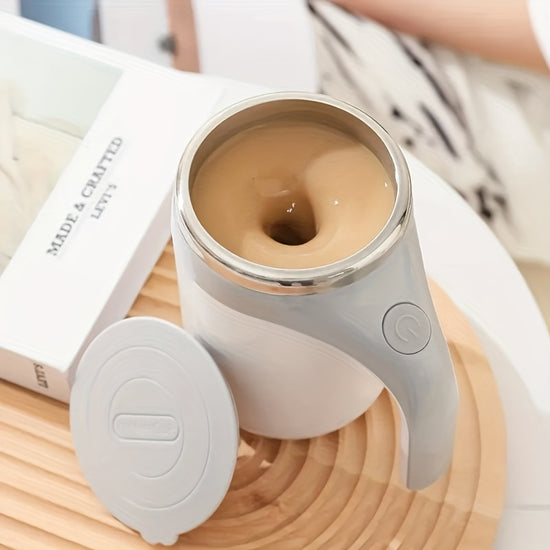 Automatic Mixer Cup Multi-Functional Electric Coffee Cup Lazy Man Rotating Magnetic Stainless Steel Cup of Milk Cup Mark Cup