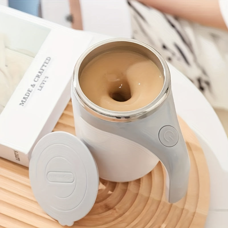 Automatic Mixer Cup Multi-Functional Electric Coffee Cup Lazy Man Rotating Magnetic Stainless Steel Cup of Milk Cup Mark Cup