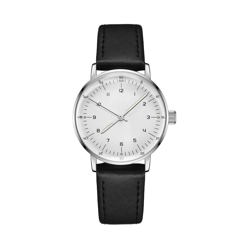 Minimalist Mechanical Watch Hat Glass Simple Dial Face Branded Wristwatch Hand Wind Movement Automatic Clock Unisex