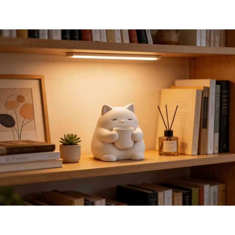 1pc Cat Statue Ornament, Office Interior Decoration, Minimalist Style, Ideal for Living Room TV Cabinet Shelf Bar Entrance Cabinet, Cafe Decor, Easter Gift, Mother'S Day!