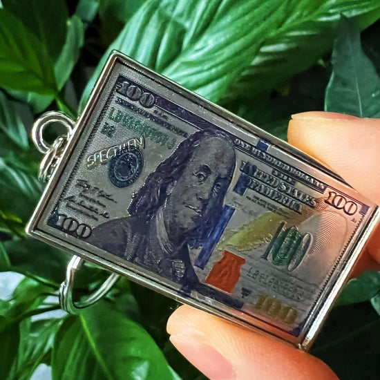 1pc, Mini Replica Dollar Keychain, Cool And Fun Replica Currency Keychain, Wallet Backpack Car Key Accessory Gift for Friends