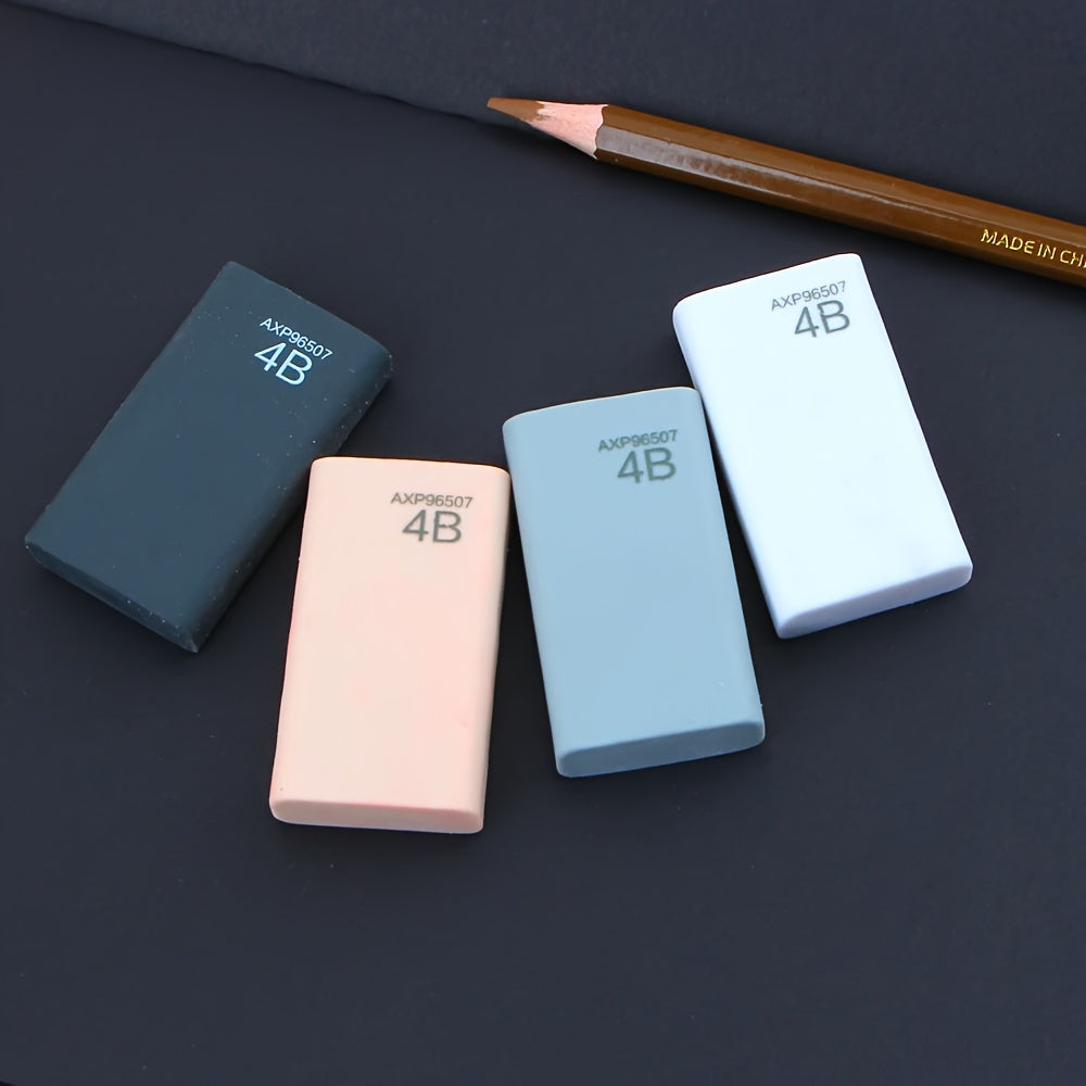1pc Random Color Eraser 4B Eraser Sketch with Few Shavings Rubber Pen Eraser Special Ultra Clean And Scratch Free Eraser for Art Students Painting Pencils Eraser