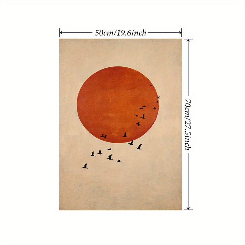 2D Flat, 2D Flat, 1pc Unframed Wall Art Inspired by Japanese Aesthetics, Featuring Spiritual Themes. This Canvas Print Serves As a Modern Decoration for Various Spaces Such As The Living Room, Bedroom, Home Office, Or Bathroom