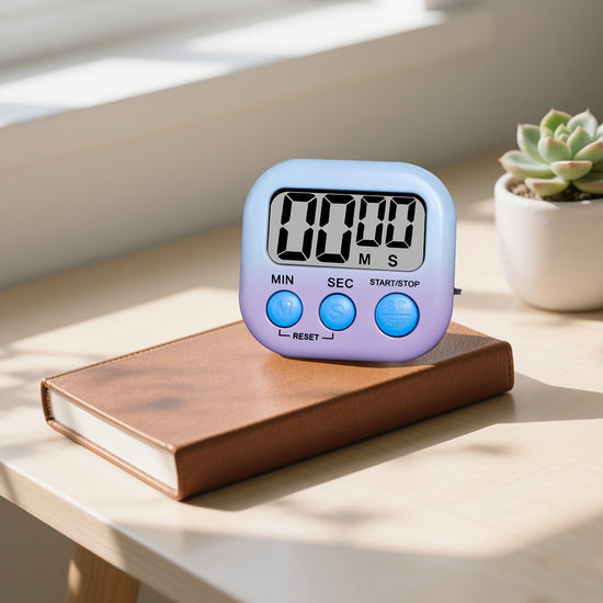 Multi-Scene Universal Gradient Color Stopwatch Timer Office Study Homework Reminder Kitchen Cooking Timer Visual Time Manager Battery Not Included