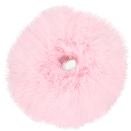 1pc Elegant Fluffy Faux Fur Hair Tie - Soft Plush Elastic Hair Band in Pink, Cream, White, Black, and Light Blue for Women, Cute Hair Accessorie