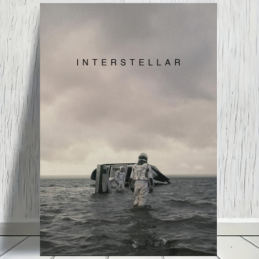 2D Flat, 1pc Frameless Interstellar Minimalist Space-Themed Wall Art Poster - 30.48x45.72 cm Modern Sci-Fi Canvas  Suitable for Bedroom, Living Room, Office - Cosmic Decor, Durable Artwork, 2D Flat