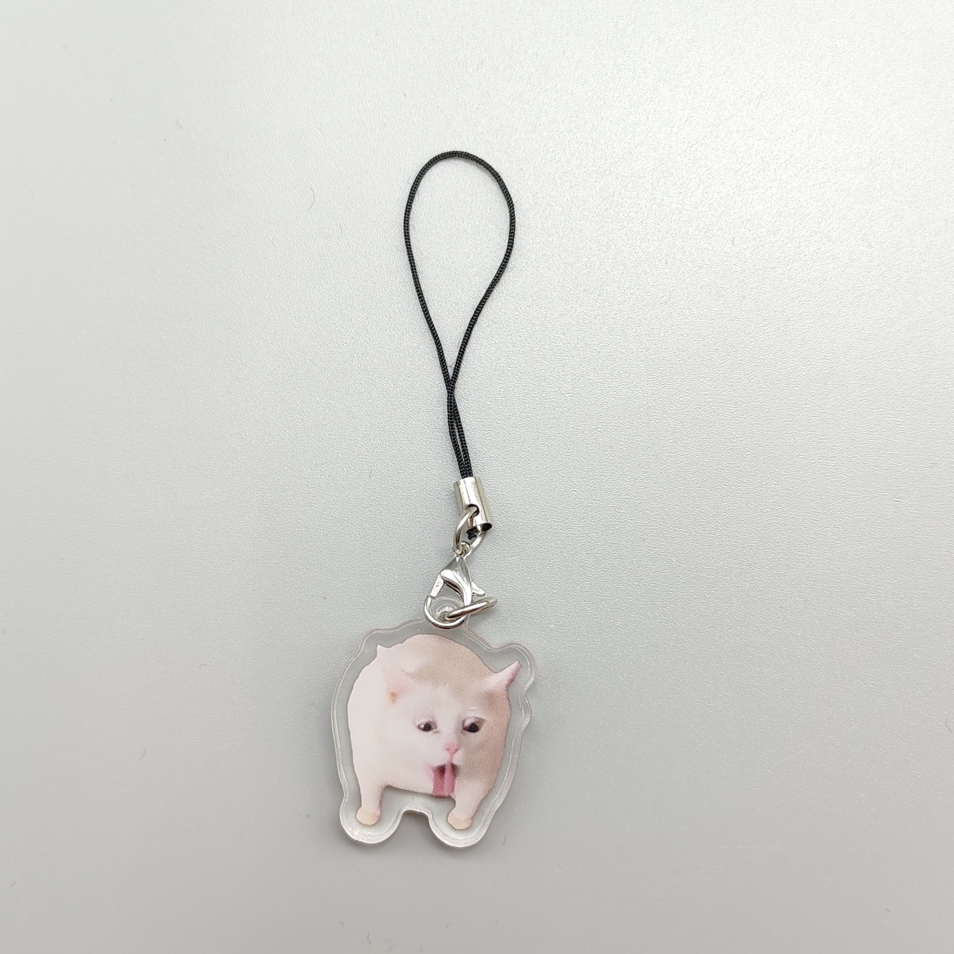 2D Flat, 2D Flat 1pc Key Chain Mobile Phone Charm Car pendant cute cat vomit meme dog with red mask meme black cat screaming meme cat in war meme gift for friend