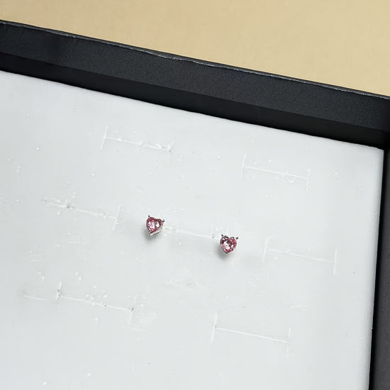 NEW 1 Pair, Simple and Cute Pink Heart Earrings, High-Quality Jewelry, Upgraded Sweet Earrings, Premium Decorative Earrings, Suitable for Daily Wear, Black Friday, Christmas, New Year, and Valentine's Day, Wedding Season Accessories, Perfect Gift