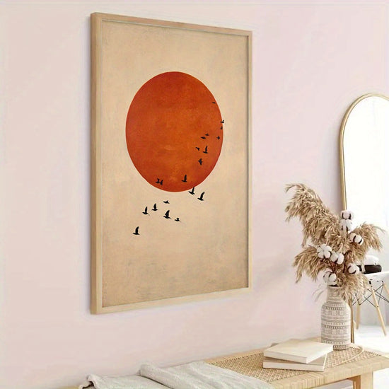 2D Flat, 2D Flat, 1pc Unframed Wall Art Inspired by Japanese Aesthetics, Featuring Spiritual Themes. This Canvas Print Serves As a Modern Decoration for Various Spaces Such As The Living Room, Bedroom, Home Office, Or Bathroom
