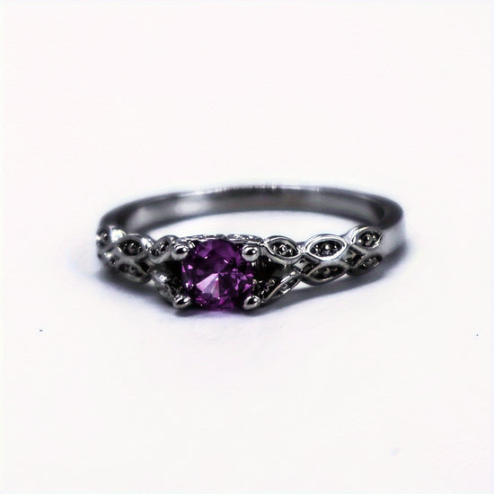 Synthetic Synthetic Zircon​​ Ring, a Easy And Stylish Faux Ring Made in Europe And