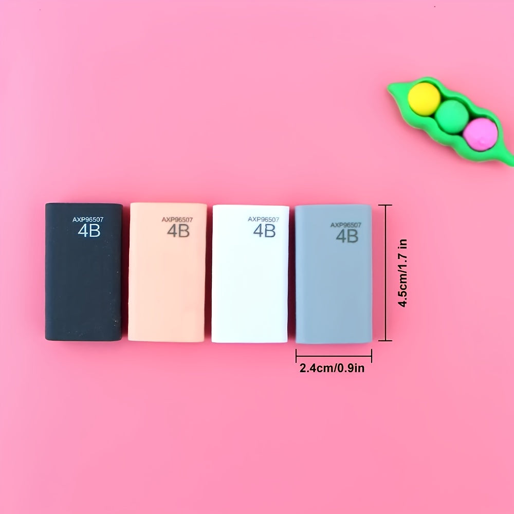 1pc Random Color Eraser 4B Eraser Sketch with Few Shavings Rubber Pen Eraser Special Ultra Clean And Scratch Free Eraser for Art Students Painting Pencils Eraser