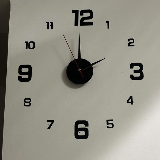 NONZHU Nordic Style Living Room Clock, DIY Acrylic Creative Clock Decoration, Simple Decoration Clock, Silent Wall Sticker Clock, Clock, Living Room and Bedroom Wall Sticker Creative Clock ((The Luminous Style Only Emits Light In Dark Environments)