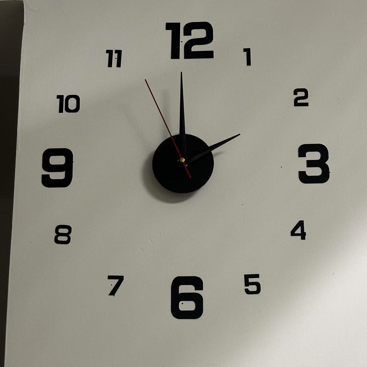 NONZHU Nordic Style Living Room Clock, DIY Acrylic Creative Clock Decoration, Simple Decoration Clock, Silent Wall Sticker Clock, Clock, Living Room and Bedroom Wall Sticker Creative Clock ((The Luminous Style Only Emits Light In Dark Environments)