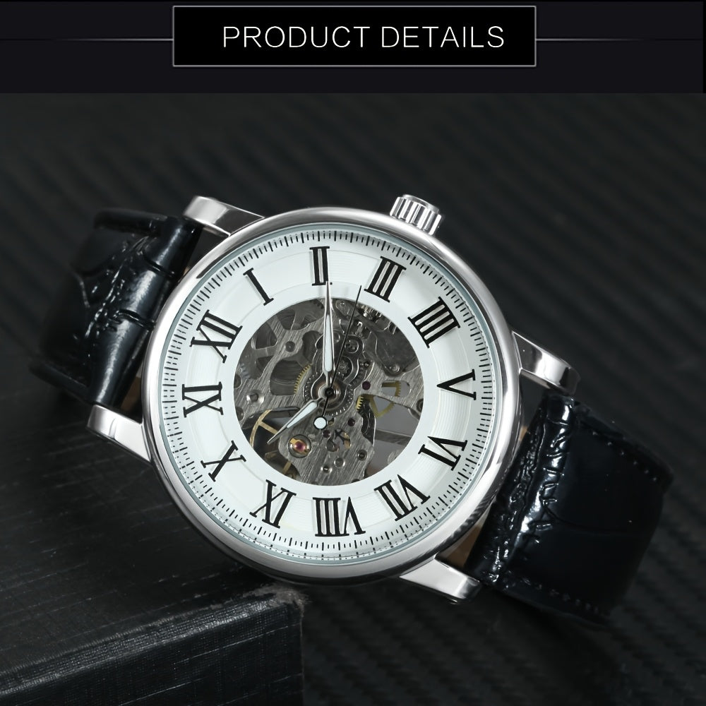 1pc Fashion Business Mechanical Watch for Men Luminous Hands Classic Mens Watches Top Brand Luxury Wristwatches