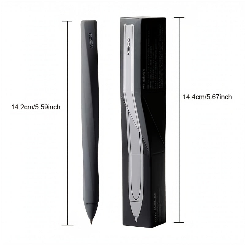 1pc Creative Twistable Gel Pen 0.5mm Black Pen Soft Touch Writing Pen Office Supplies